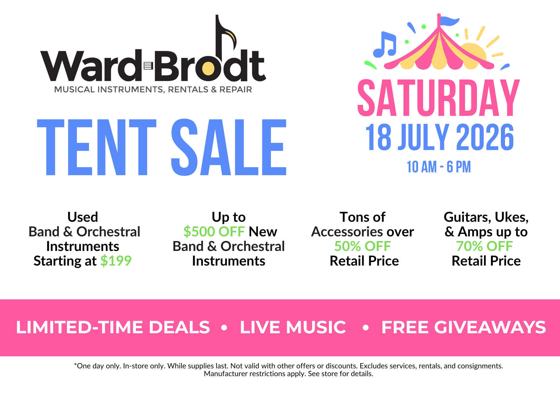 Tent Sale Graphic